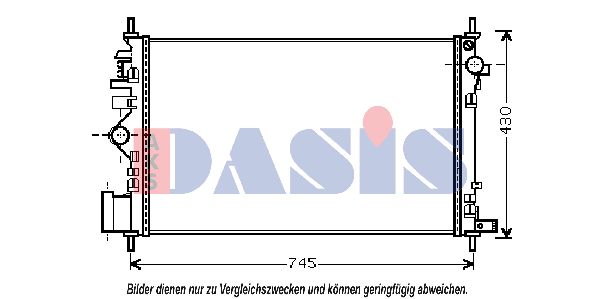 AKS DASIS radiatorius, variklio aušinimas 150094N